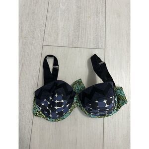 Maaji Bikini Top Sz M - Blue‎ / Green - Underwire